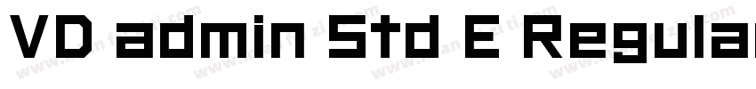VD admin Std E Regular字体转换